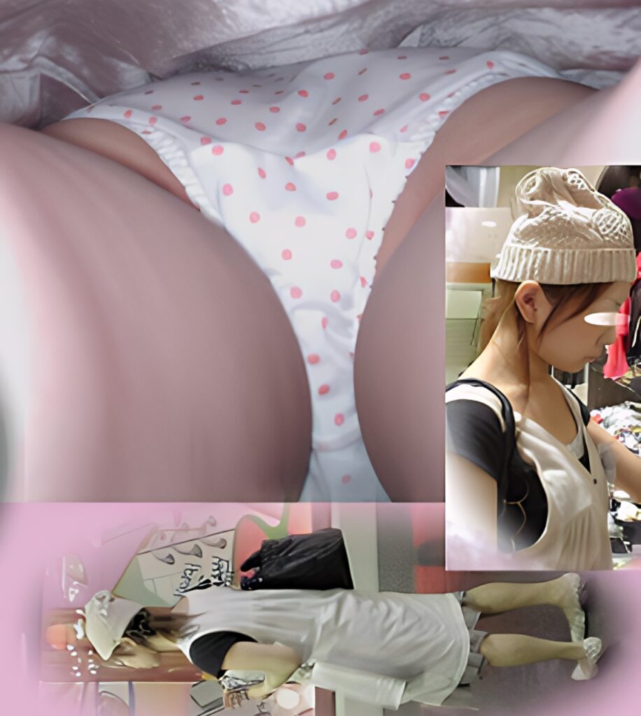 これは可愛過ぎますね！「萌え萌えキュン！」確定の水玉パンツです！純白にピンクですよ！これを見れただけで、昇天しちゃいますよね！