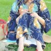 美しい浴衣に眩しい純白パンツ！これぞ夏の定番パンチラですね！