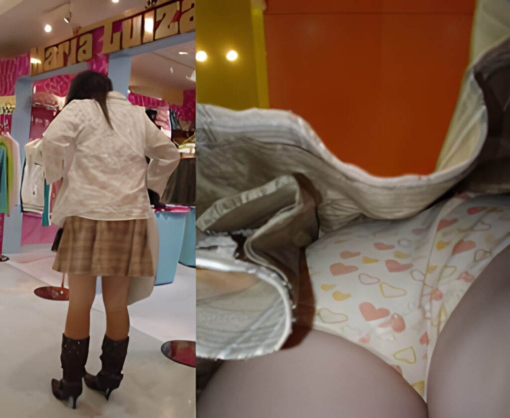 全体的に茶色系の衣装に合わせるように、ぱんつのハートの色まで合わせてきましたね!お洒落さんですよね!これでパンツが黒だったら、やっぱり何か違うと思いませんか?