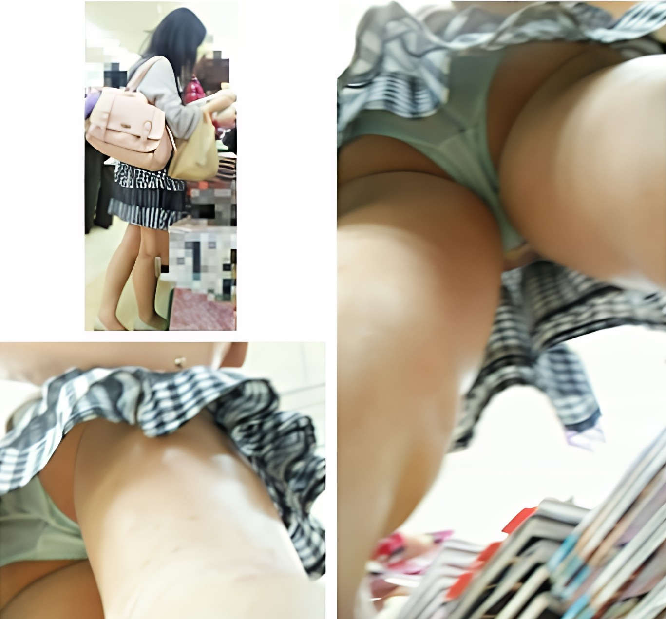 荒天続きだからこそ水色パンチラで晴天を！この美しいスカイブルーのパンツをご堪能下さい！