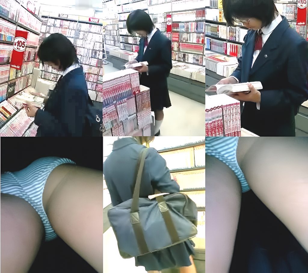 縞々が細いのも良いですよね!ボーダーにも色々ありますが、それがパンチラが芸術と言える一つの理由ですよ!